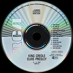 King Creole - Germany 1988 - BMG ND 83733