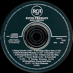 King Creole - Germany 1990 - BMG ND 83733
