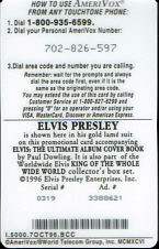 Gold Suit Elvis Phone Card - King Of The Whole Wide World - USA 1996 - Cat. no. WWE 001
