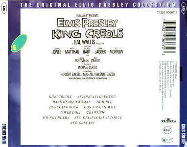 King Creole - Elvis Presley CD King Creole - EU 1999 - BMG BMG 74321 90606 2 - Elvis Presley CD
