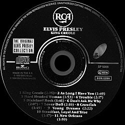 King Creole - Elvis Presley CD King Creole - EU 1999 - BMG BMG 74321 90606 2 - Elvis Presley CD