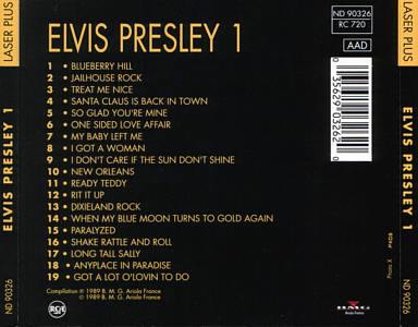 Elvis Presley 1(Laser Plus 19) - France(Germany) 1989 - BMG ND 90326