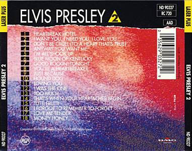 Elvis Presley 2 - Laserplus - France 1990 - BMG ND 90327 - Elvis Presley CD