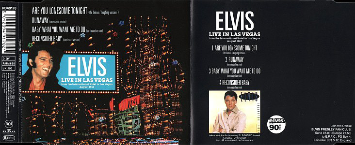 Live in Las Vegas - UK 1991 - BMG PD 49178