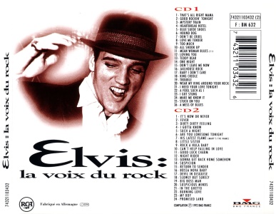 Elvis: la voix du rock Chérie FM) - France 1993 - BMG 74321103432