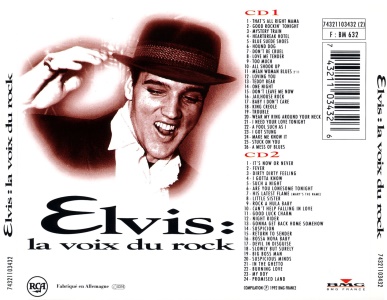 Elvis: la voix du rock - France 1994 - BMG 74321103432