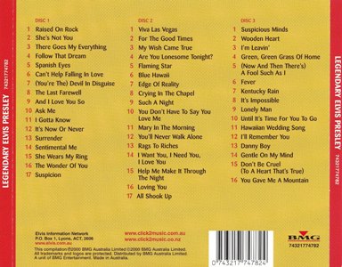 Legendary Elvis Presley - Australia 2000 - BMG 74321 77478 2