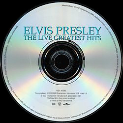 The Live Greatest Hits - Australia 2001 - BMG 74321 847082