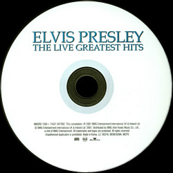 The Live Greatest Hits - Korea 2001 - BMG 74321 847082 - Elvis Presley CD