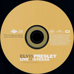 Live From las Vegas - USA 2007 - Sony / BMG 72434 77440-2 D 161637  BMG Direct - Elvis Presley CD
