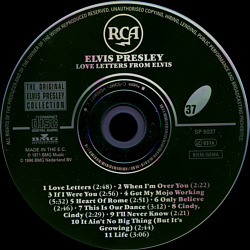 Love Letters From Elvis   -  The Original Elvis Presley Collection Vol. 37 - EU 1999 - BMG 74321 90638 2 - Elvis Presley CD