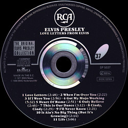 Love Letters From Elvis - UK 2013 - Sony 74321906382 - Elvis Presley CD
