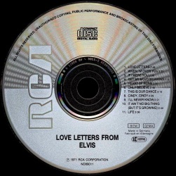 Love Letters From Elvis - BMG ND 89011 - Germany 1988
