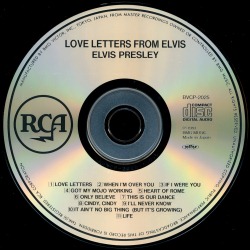 Love Letters From Elvis - BVCP-2025 - Japan 1991