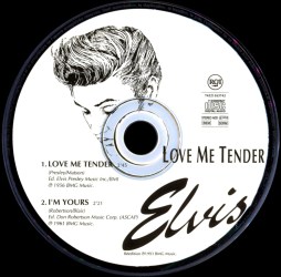 Love Me Tender (2 tracks) - France 1993 - BMG 74321163742