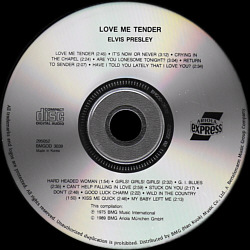 Love Me Tender - South Korea 1993  - BMG 295 052 (Ariola Express)  - Elvis Presley CD