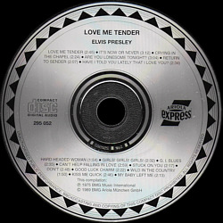 Love Me Tender - Ariola Express - Elvis Presley CD Love Me Tender - Malaysia 2000 - BMG 295 052 (Ariola Express) - Elvis Presley CD
