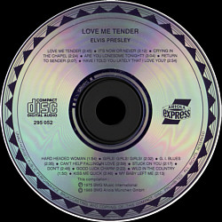 Love Me Tender - malaysia 1991 - BMG 295 052 - Elvis Presley CD