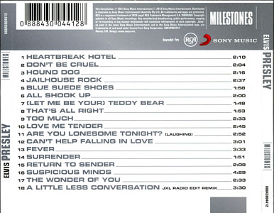 Milestones - Australia 2013 - Sony Music 88843004412 - Elvis Presley CD