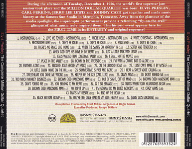 The Complete Million Dollar Quartet - Australia 2006 - Sony/BMG 82876 88935 2