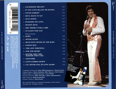 Moody Blue (remastered and bonus) - USA 2010 - Sony Music 07863 67931 2 - Elvis Presley CD