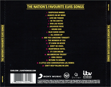 The Nation's Favourite Elvis Songs - EU 2013 - Sony Music 88883770042