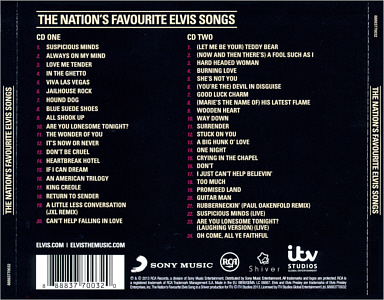 The Nation's Favourite Elvis Songs - EU 2013 - Sony Music 88883770032
