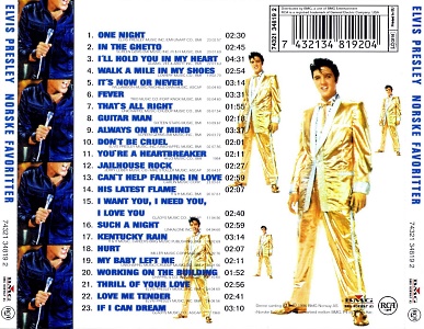 Norske Favoritter - Norway 1996 - BMG 74321 34819 2 - Elvis Presley CD