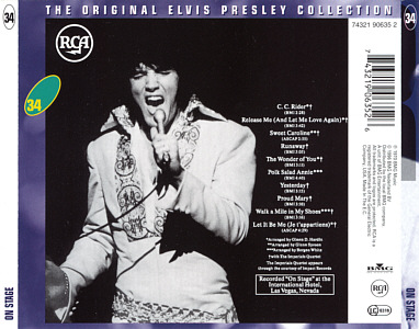 On Stage - The Original Elvis Presley Collection Vol. 34 - EU 1999 - BMG 74321 90635 2 - Elvis Presley CD