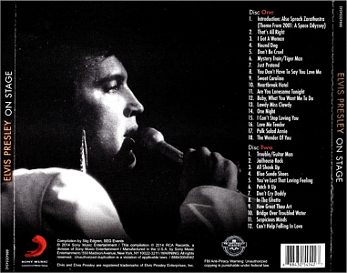 On Stage - Graceland - USA 2014 - Sony 88843054542 - Elvis Presley CD