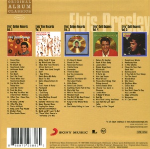 Original Album Classics (Golden Records Vol. 1-5) - EU 2011 - Sony Legacy 88697928882 - Elvis Presley CD