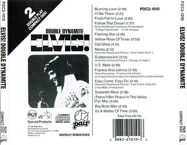 Elvis! Double Dynamite (Pair) - USA 1993 - BMG PDC2-1010 - Elvis Presley CD