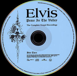 CD 3 - Peace In The Valley - The Complete Gospel Recordings - Australia 2000 - BMG 07863 67991 2