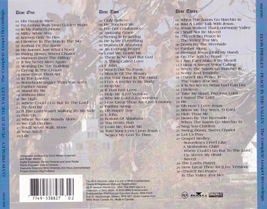 Peace In The Valley - The Complete Gospel Recordings - Canada BMG BG2 67991 - Columbia House - Elvis Presley CD