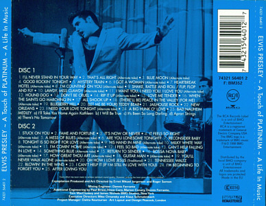 A Touch of Platinum - A Life In Music Vol. 1 - EU 1998 - BMG 07863 67592-2