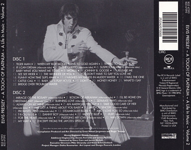 A Touch Of Platinum - A Life In Music Vol. 2 - CRC - BG2-67593 / B22-67593 - USA 1999 - Elvis Presley CD