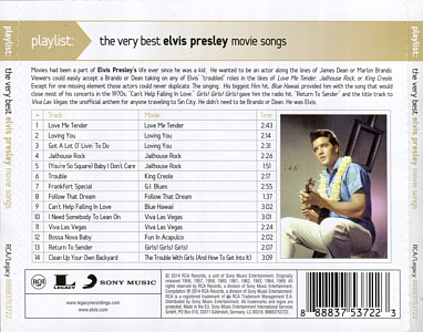 Playlist: Playlist: the very best Elvis Presley movie songs - EU 2014 - Sony Music 88883753722 - Elvis Presley CD