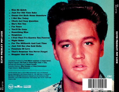 Pot Luck With Elvis (remastered and bonus) - CRC - USA 1999 - BMG BG2 67739