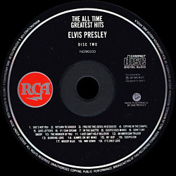 PRESLEY The All Time Greatest Hits - Australia 1999 - BMG ND 90100