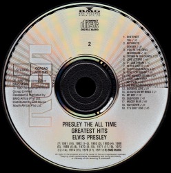 CD 2 - PRESLEY The All Time Greatest Hits - South Africa 1993 - BMG CDRCAD (WD) 1185-1