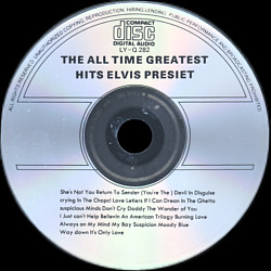 PRESLEY The All Time Greatest Hits - Hong Kong 1997 - BMG LY-Q283