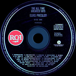 PRESLEY The All Time Greatest Hits - Australia 2002 - BMG ND 90100