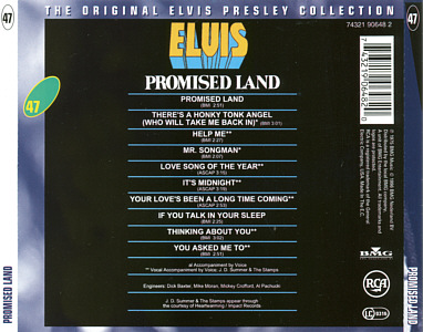 Promised Land - Elvis Presley CD Promised Land - The Original Elvis Presley Collection Vol. 47 - EU 1999 - BMG 74321 90648 2 - Elvis Presley CD