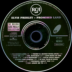Promised Land - Elvis Presley CD Promised Land - The Original Elvis Presley Collection Vol. 47 - EU 1999 - BMG 74321 90648 2 - Elvis Presley CD