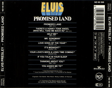 Promised Land - Elvis Presley CD Promised Land - Germany 1991 - BMG ND 90598 - Elvis Presley CD
