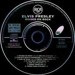 Raised On Rock  -  The Original Elvis Presley Collection Vol. 44 - EU 1999 - BMG 74321 90645 2 - Elvis Presley CD