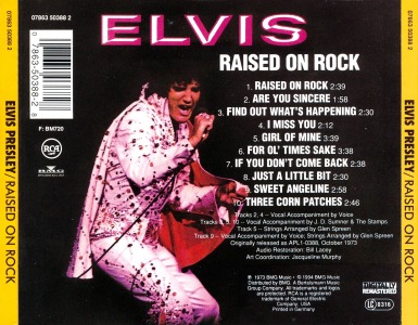 Raised On Rock - Germany 1994 - BMG 07863 50388 2