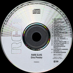 Rare Elvis - Germany 1988 (made in Japan) - BMG PD 89003 - Elvis Presley CD
