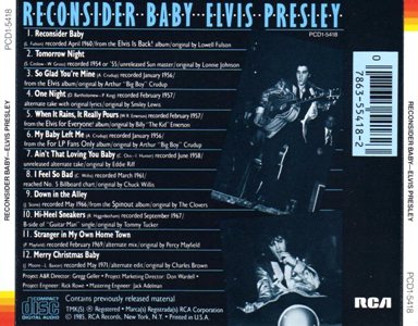 Reconsider Baby - USA 1990 - BMG PCD1-5418