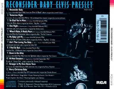 Reconsider Baby - USA 1991 - BMG PCD1-5418